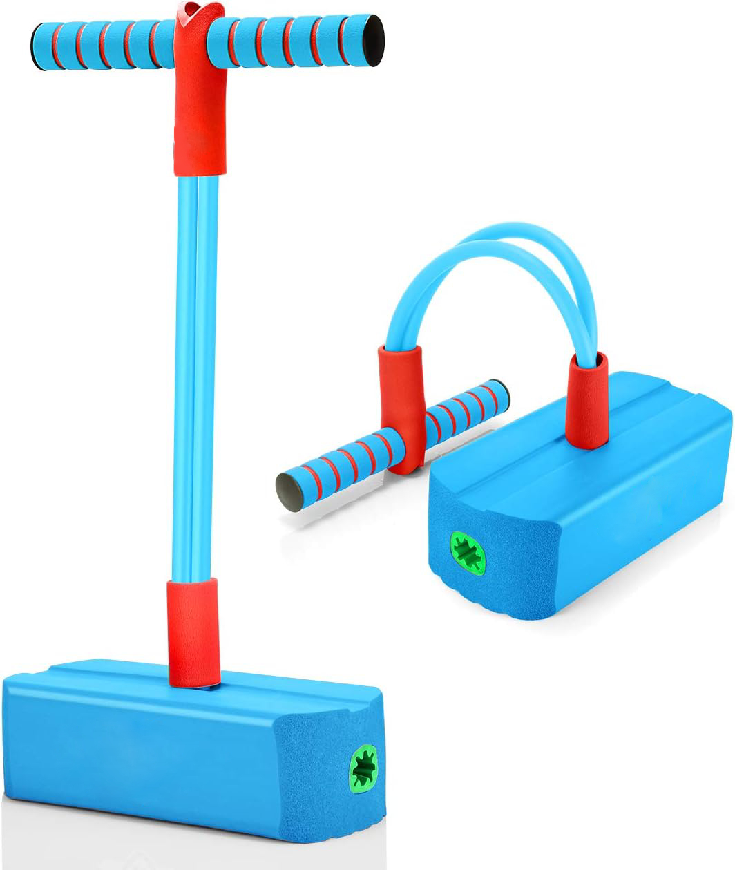 Shipra Play House blue colour Pogo Jumping Toy for Boys & Girls, Improved Children's Balance Kids Jumping Bouncer for Home, Pogo Jump Makes Squeaky Sounds Innovative Indoor & Outdoor Game for Kids